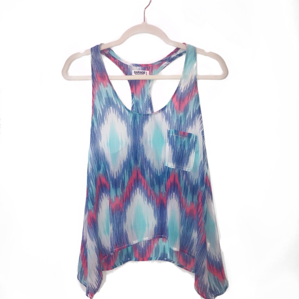 Garage size xs  sheer tank top